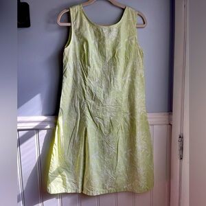 Adorable lime and white Blue Ginger Hawaiian Designs dress